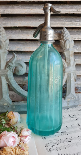Ancien siphon bleu eau - ancien,