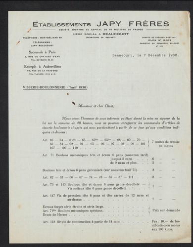 Beaucourt service - beaucourt, (90)