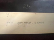 Règle Albert Nestler N.11 Calculatrice Dessin Technique Fourreau Cuir Vintage