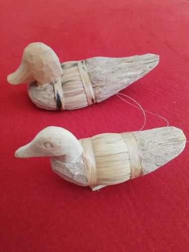 Lot deux canards bois - deux,