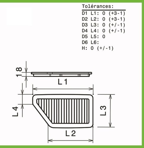 Filtre air green pour - a,