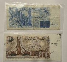 2 Billets De Banque D’Algérie Année 80