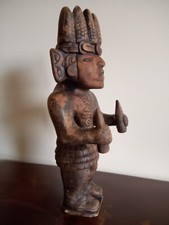 Statuette Maya en terre cuite