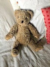 Peluche doudou ours beige poils longs   37 Cm MOULIN ROTY