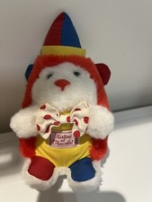 DOUDOU PELUCHE : Herisson Clown TARTINE et CHOCOLAT - Vintage