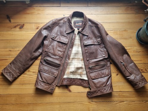 Veste cuir redskins vintage - veste,