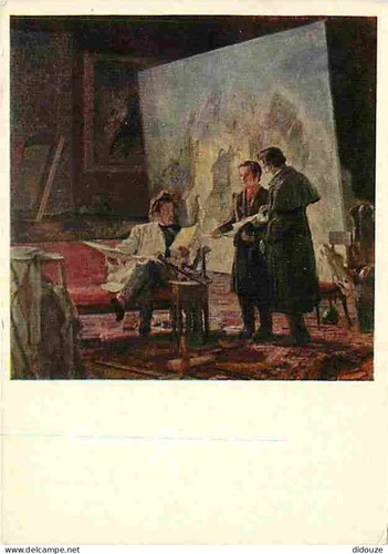 Carte postale art - -, peinture
