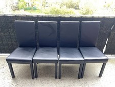 Lot de 4 chaises cuir