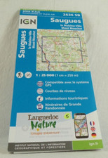 CARTE IGN-SAUGUES LE MALZIEU