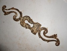  Ornement Entrée de Serrure métal fer armoire ancienne restauration  porte