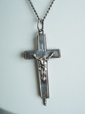 CROIX RELIQUAIRE ANCIEN ARGENT