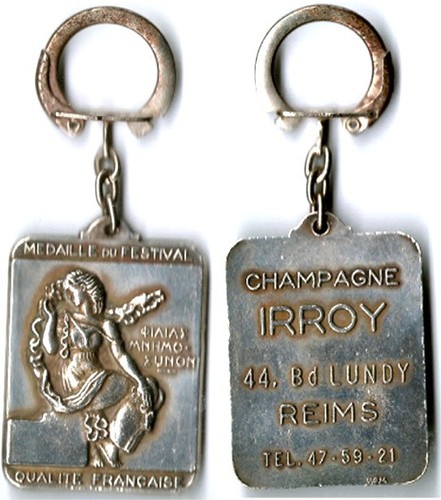 Porte clefs champagne - porte,