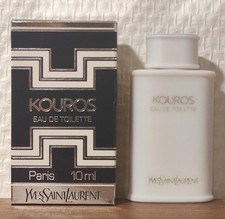 Eau de Toilette Kouros d'Yves Saint Laurent 10 ml. Boîte. Plein. Parfait état 
