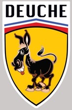 AUTOCOLLANT DEUCHE CITROEN 2CV