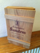 Coffret, Boite en bois vide Armagnac Samalens