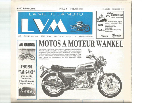 Vie moto n 89 03 - la, de