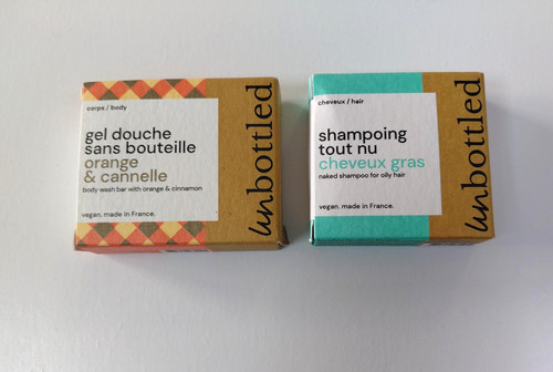 Unbottled lot mini - lot, shampoing