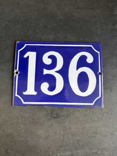 Plaque emaillee email numero - plaque,