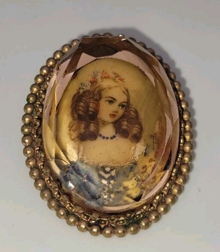 Broche ancienne miniature