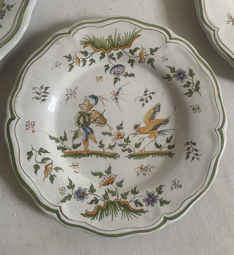Assiette decor moustiers fait - assiette,
