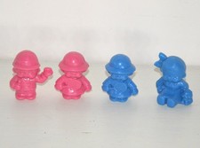 Lot 4 figurines rose BONUX