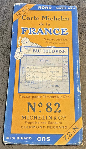 Carte michelin 82 bibendum - carte,