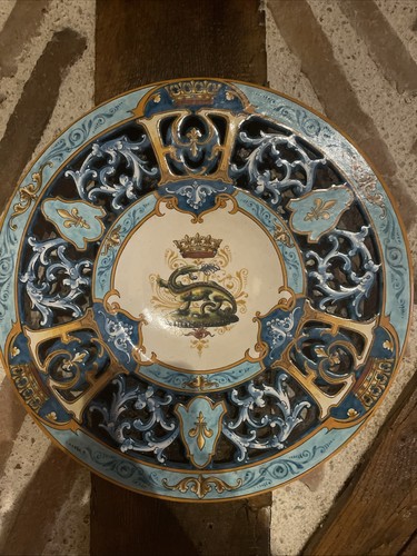 Assiette ajourée faïence - ajourée,