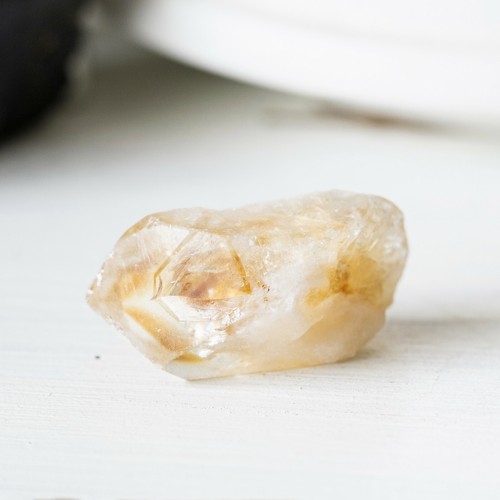 Dent pointe citrine chauffée - dent,