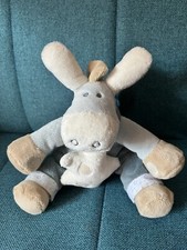 Doudou musical Ane Paco bleu gris poudre d'étoiles NOUKIE'S - 20 cm