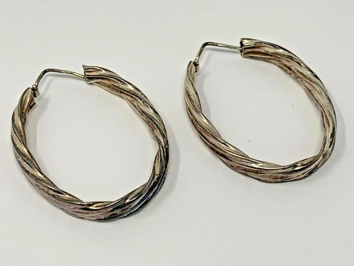 Vintage silver toned twisted - vintage,