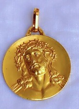 Pendentif médaillon - , or