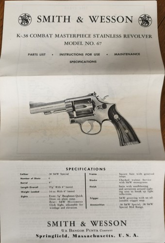 Smith wesson model 67 - wesson,