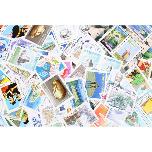 Lot 100 timbres france - lot,