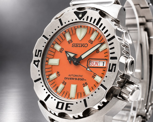 Montre homme seiko orange - montre,