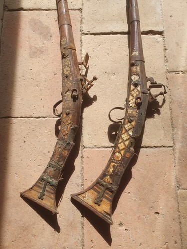 Deux moukala fusils - fusils, algérien