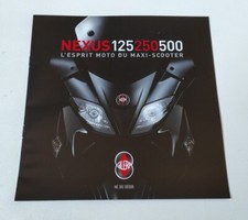 Gilera Nexus 125, 250 et 500 de 2009 Prospectus Catalogue Brochure Moto