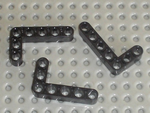 Lego technic black beam - black,