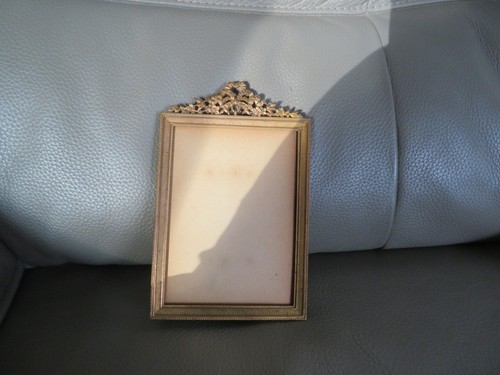Ancien cadre photo bronze - ancien, en