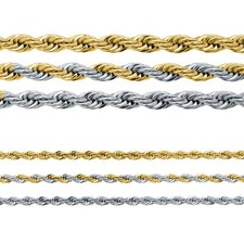 Inox Chaîne Rope Collier en