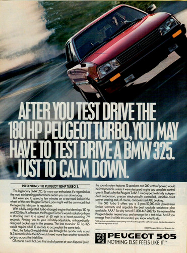 1988 peugeot 505 turbo - 505, s