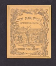 Ancienne étiquette Alcool  France BN132655 Rhum Martinique Plantation 