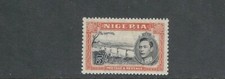 NIGÉRIA 1938-51 KGVI 5Sh NIGER À JEBBA (Scott 64C Pf 13X11,5) VF MLH ZX
