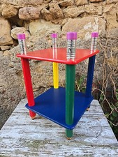 VINTAGE TABLE CRAYON Étagère dlg Pierre SALA-DESIGN 80 1980