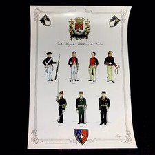 Affiche Uniforme De Gendarmes École Royale Militaire De Sorèze Illustr. Eliby