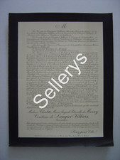 Faire part de décès Charlotte Pétronille de Messey Comtesse de LAUGIER-VILLARS