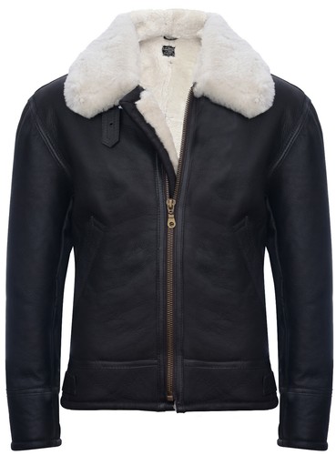 Hommes peau mouton veste b3 - de,