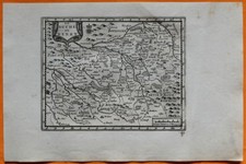 VAN DER AA Gravure originale c1725 CARTE DU BERRY Bourges Vierzon Buzançais