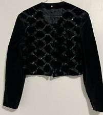 veste soirée en velour femme vintage, taille 40
