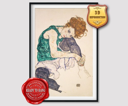 Egon schiele femme assise - femme,