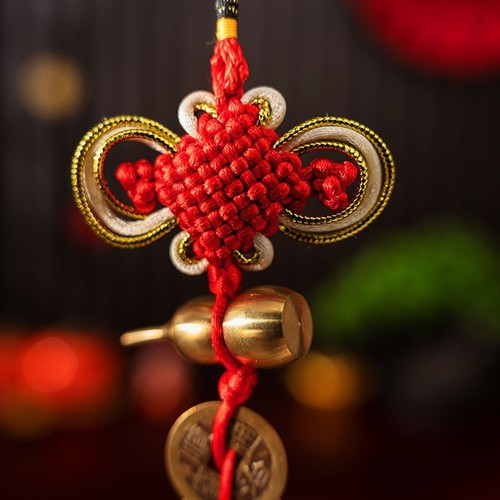Pendentif nœud richesse - de,